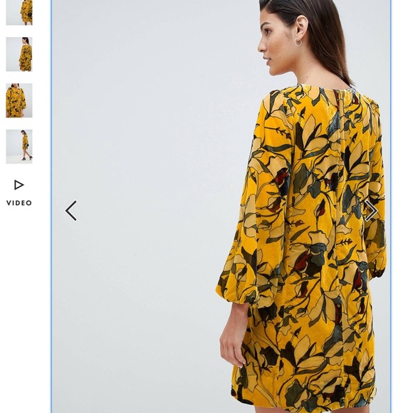 French Connection, velvet dress, size 6 - Picture 5 of 8